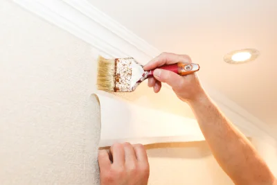 Pose de papier peint à Chenay-le-Châtel — revêtements muraux et toiles de verre